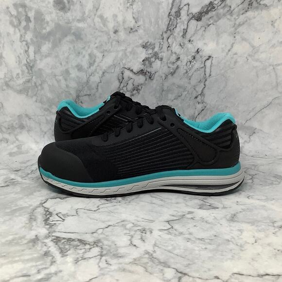 Timberland PRO Size 6.5 Black/Blue Drivetrain Work Sneaker Composite Toe P1-47 - Picture 4 of 10